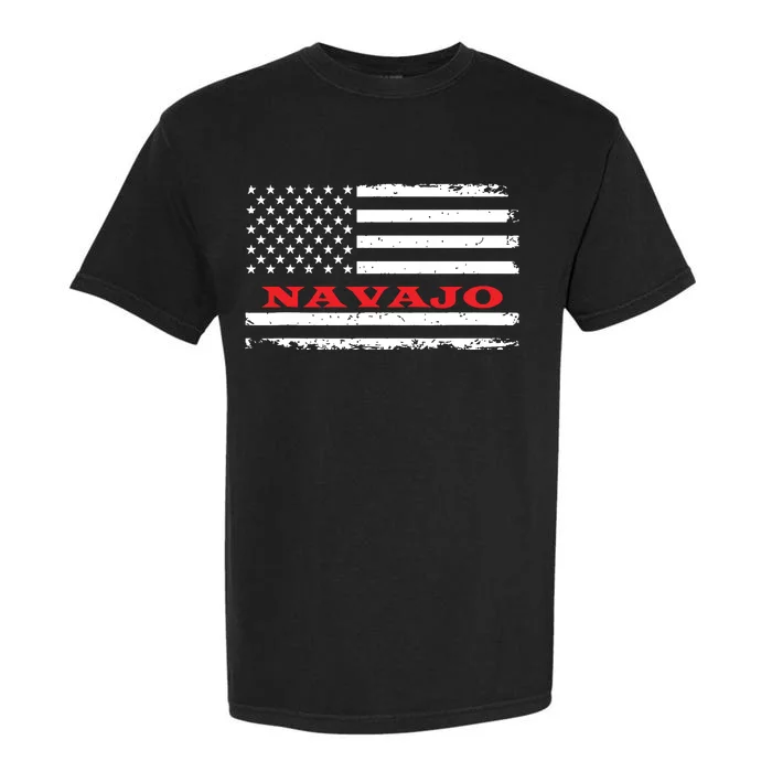 New Mexico American Flag Navajo Usa Patriotic Souvenir Garment-Dyed Heavyweight T-Shirt