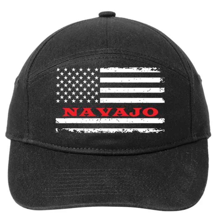 New Mexico American Flag Navajo Usa Patriotic Souvenir 7-Panel Snapback Hat