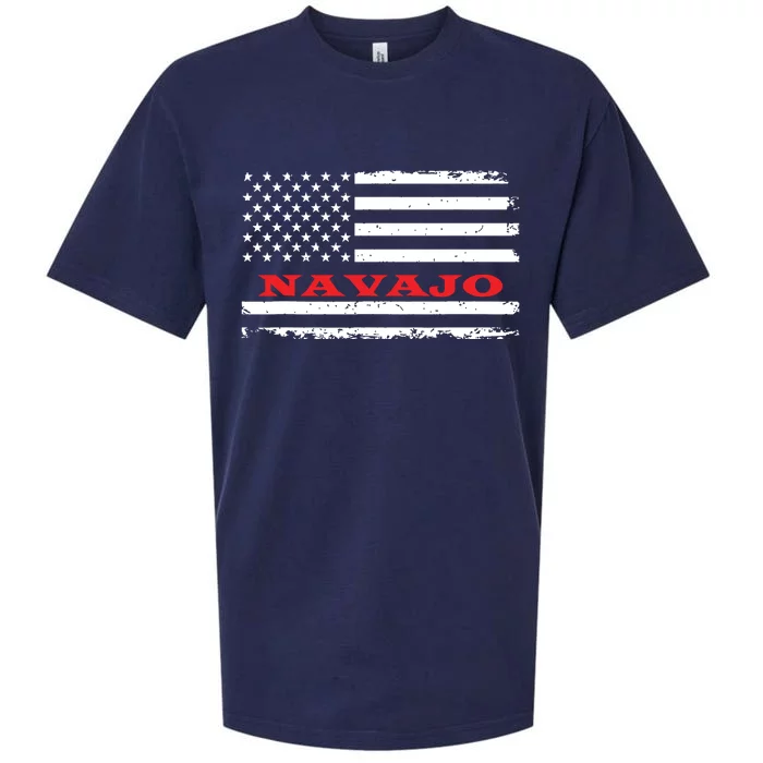 New Mexico American Flag Navajo Usa Patriotic Souvenir Sueded Cloud Jersey T-Shirt