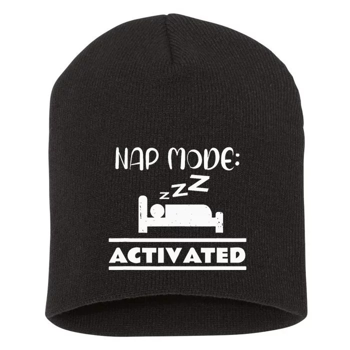 Nap Mode Activated Short Acrylic Beanie