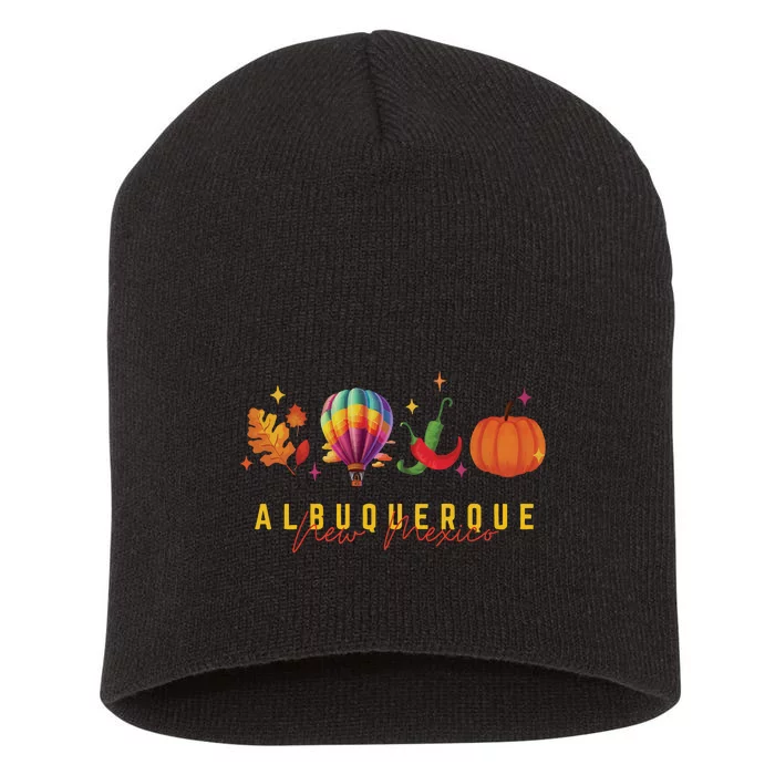 New Mexico Albuquerque Balloon Hot Air Balloon Festival Short Acrylic Beanie