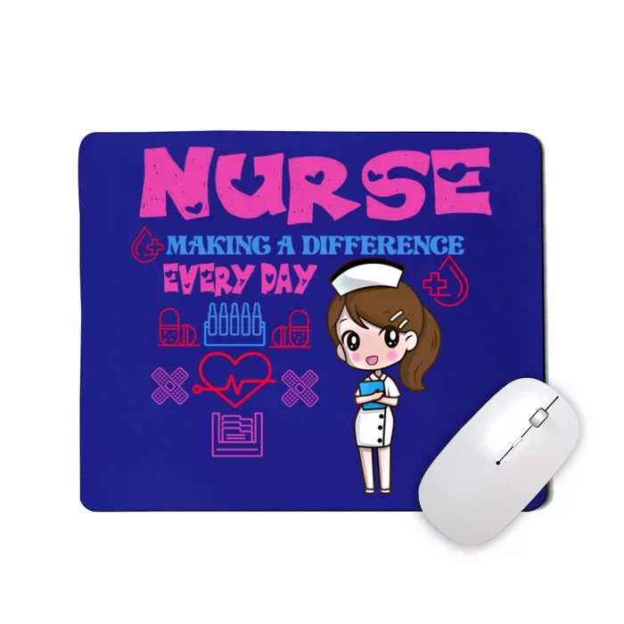 Nurse Making A Difference Every Day Nurse Nursing Gift Mousepad