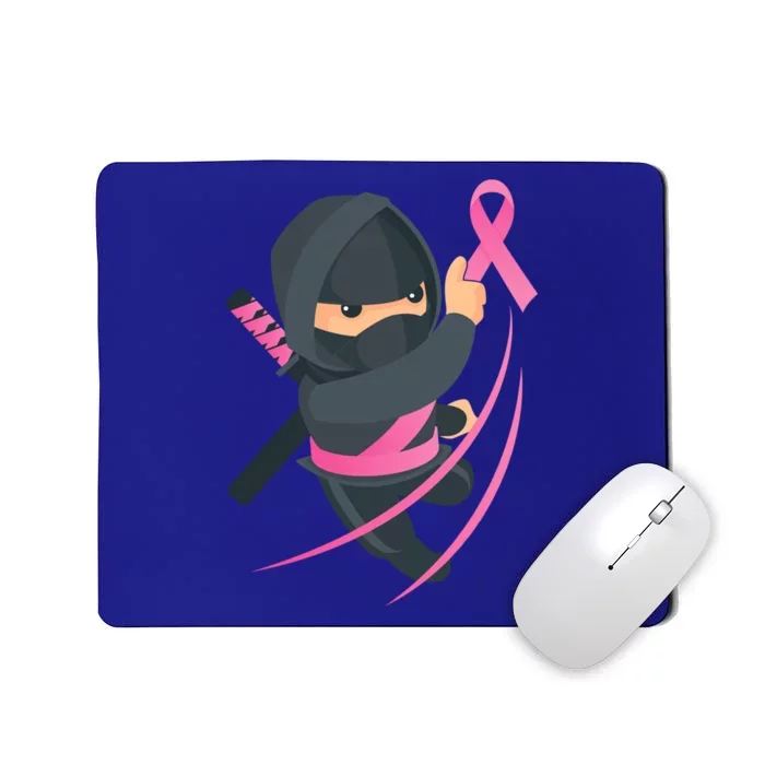 Ninja Martial Arts Support Breast Cancer Awareness Fighter Gift Mousepad