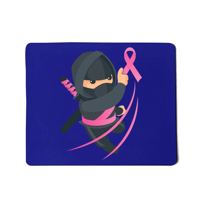 Ninja Martial Arts Support Breast Cancer Awareness Fighter Gift Mousepad