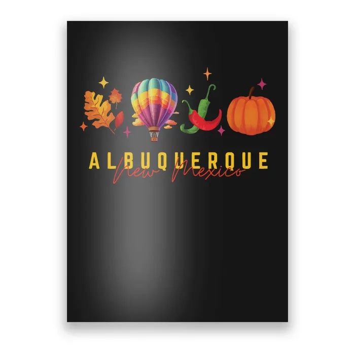 New Mexico Albuquerque Balloon Poster