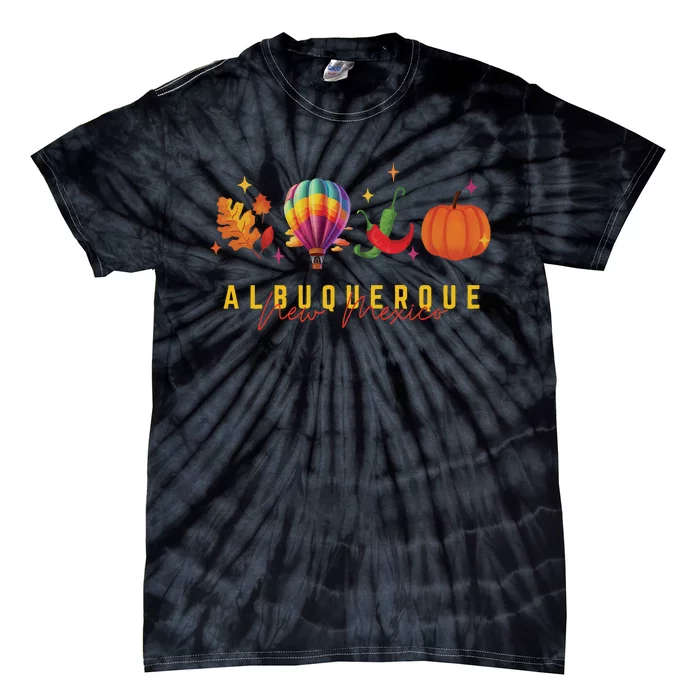 New Mexico Albuquerque Balloon Tie-Dye T-Shirt