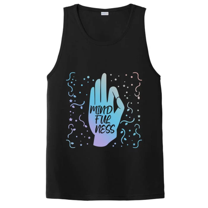 Namaste Mindfulness And Self Awareness Great Gift Performance Tank