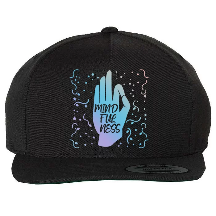 Namaste Mindfulness And Self Awareness Great Gift Wool Snapback Cap