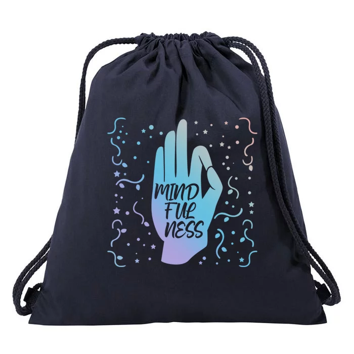 Namaste Mindfulness And Self Awareness Great Gift Drawstring Bag