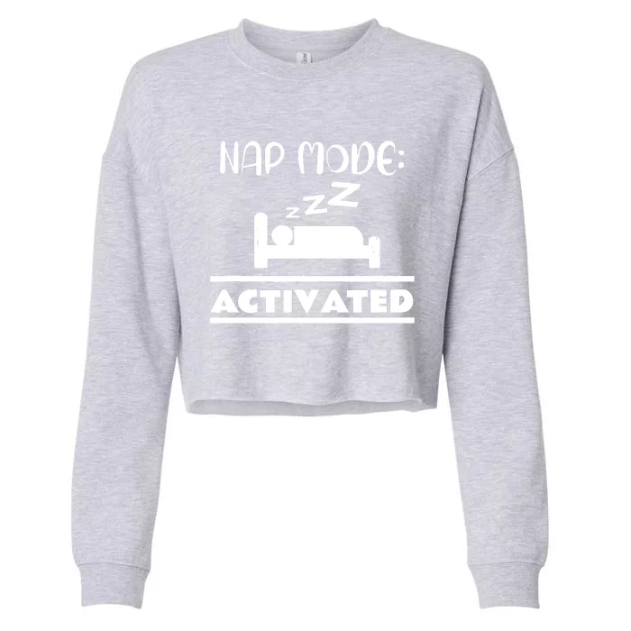 Nap Mode Activated Cropped Pullover Crew