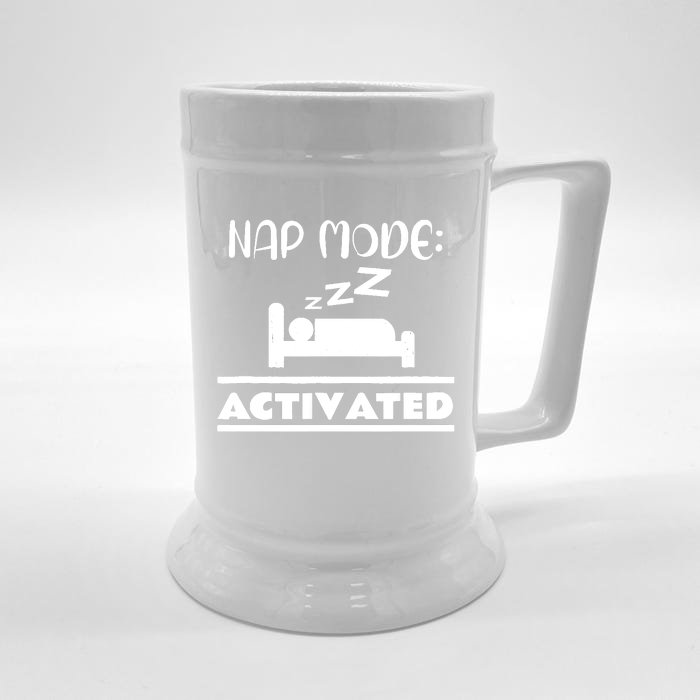 Nap Mode Activated Front & Back Beer Stein