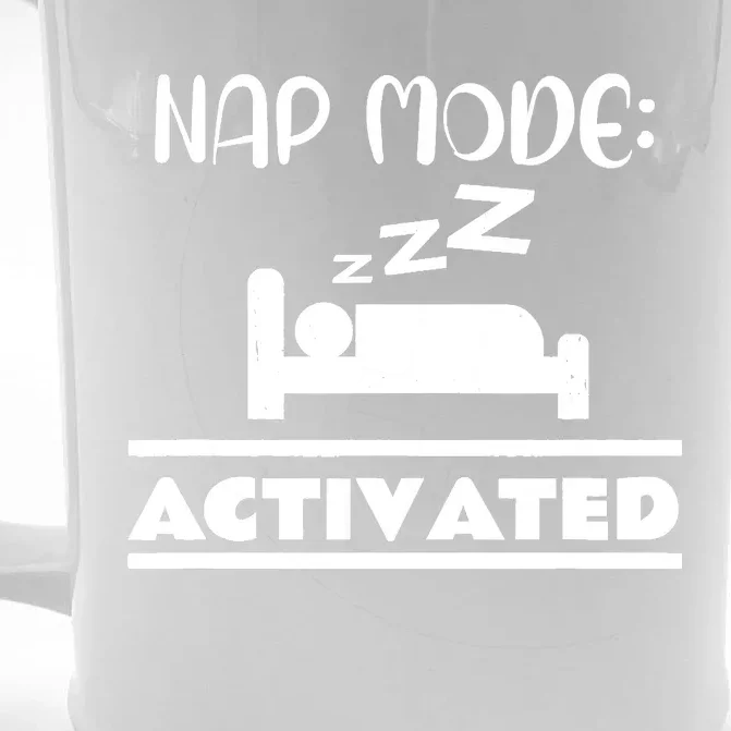 Nap Mode Activated Front & Back Beer Stein