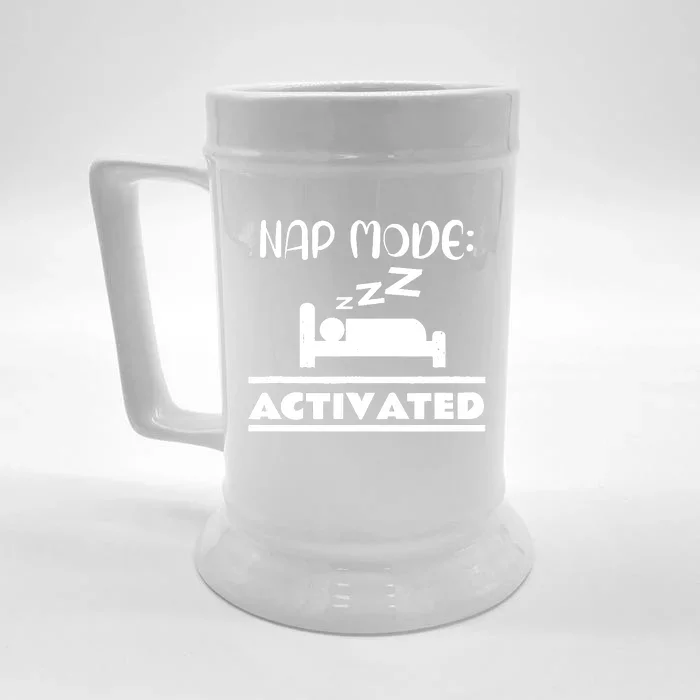 Nap Mode Activated Front & Back Beer Stein