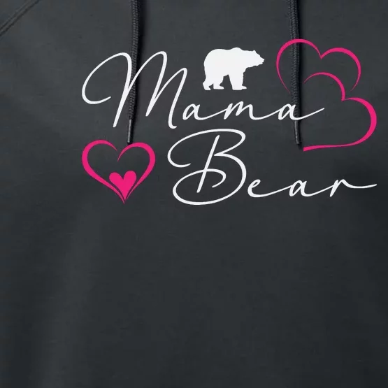 Nlife Mama Bear Mothers Day Performance Fleece Hoodie