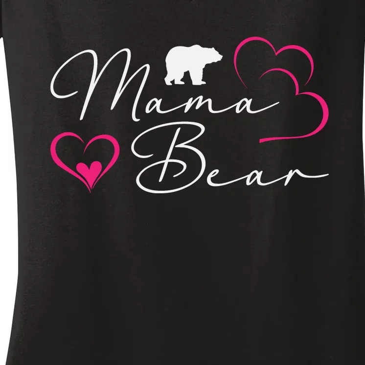 Nlife Mama Bear Mothers Day Women's V-Neck T-Shirt