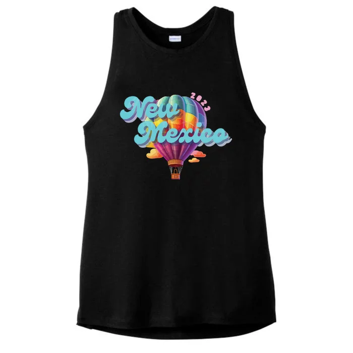 New Mexico Balloon Ladies Tri-Blend Wicking Tank