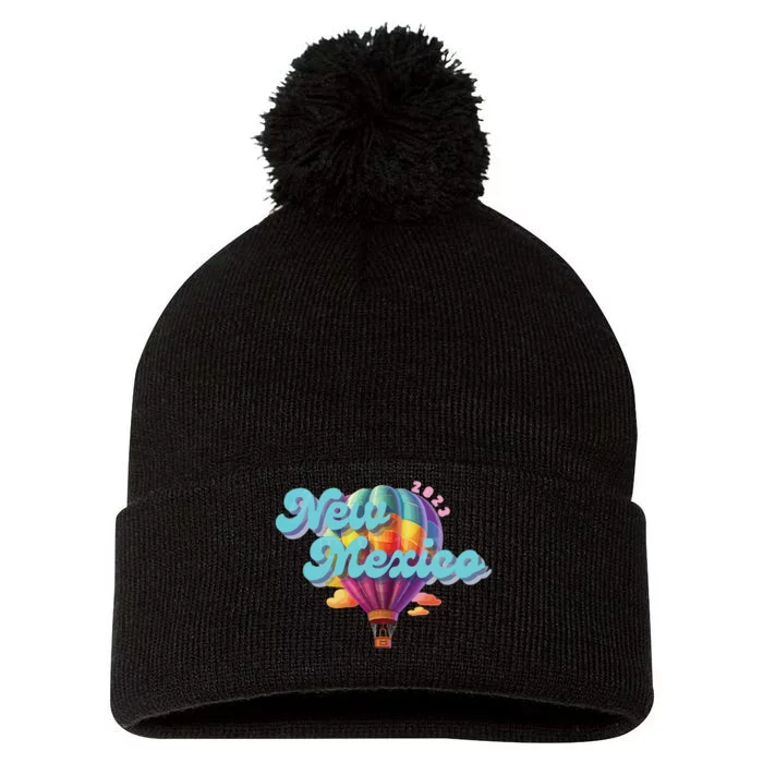 New Mexico Balloon Pom Pom 12in Knit Beanie