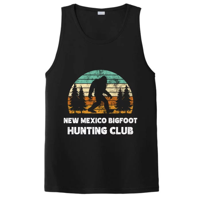 New Mexico Bigfoot Hunting Club Sasquatch Fan Great Gift Performance Tank