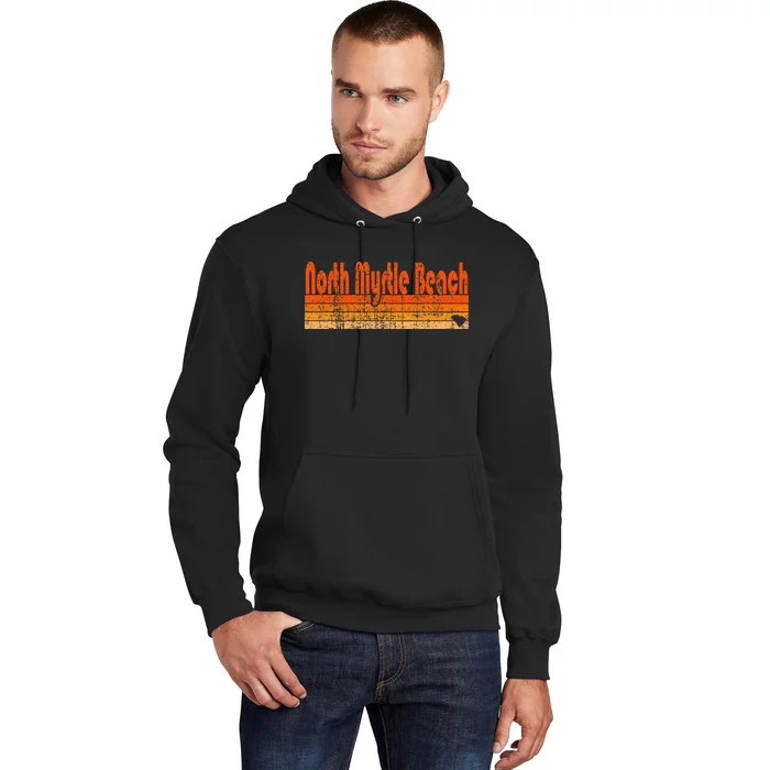 North Myrtle Beach Sc Retro 80s Style Hoodie