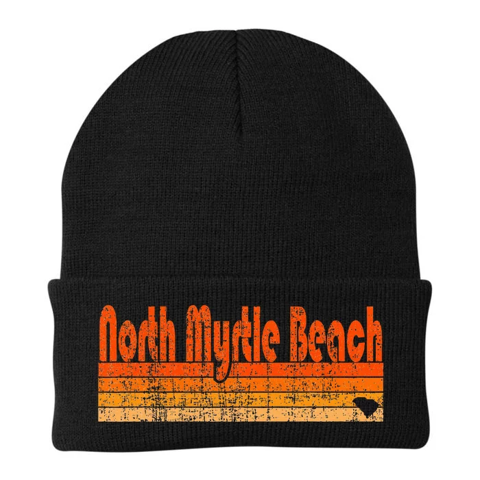 North Myrtle Beach Sc Retro 80s Style Knit Cap Winter Beanie