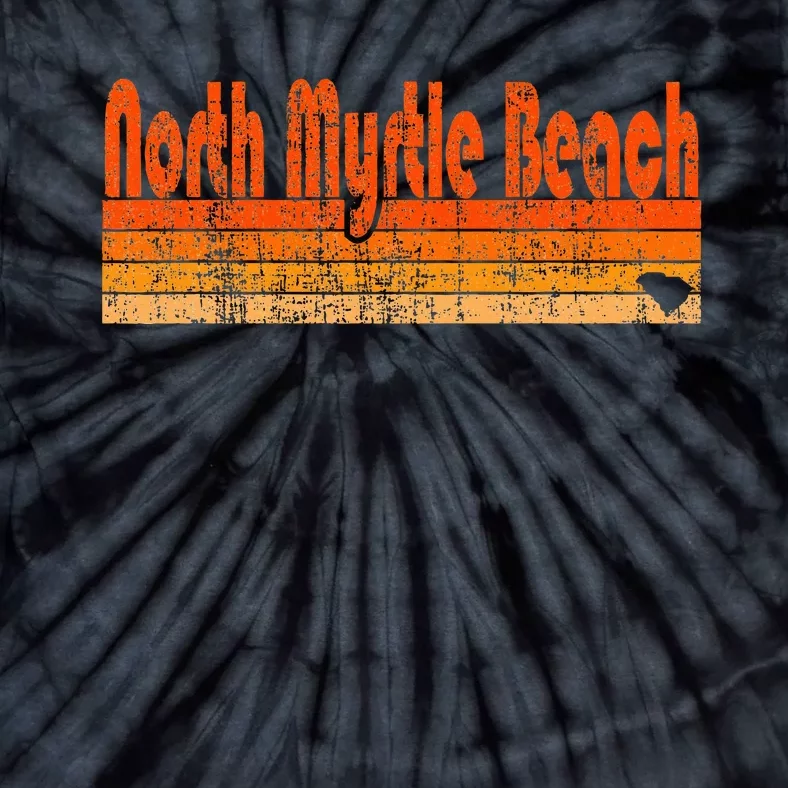 North Myrtle Beach Sc Retro 80s Style Tie-Dye T-Shirt