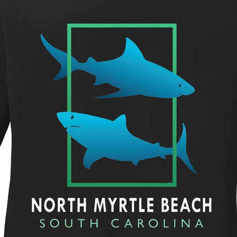 North Myrtle Beach South Carolina Souvenir Ladies Long Sleeve Shirt