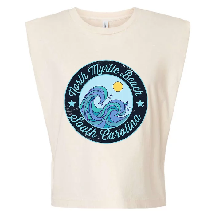 North Myrtle Beach Sc South Carolina Souvenir Nautical Surfe Garment-Dyed Women's Muscle Tee