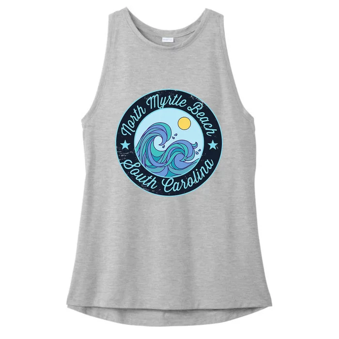 North Myrtle Beach Sc South Carolina Souvenir Nautical Surfe Ladies Tri-Blend Wicking Tank