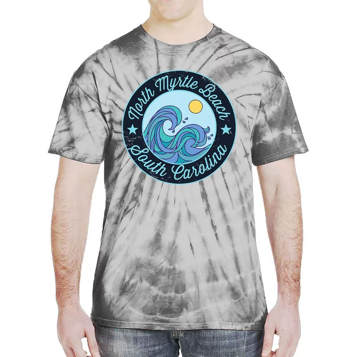 North Myrtle Beach Sc South Carolina Souvenir Nautical Surfe Tie-Dye T-Shirt