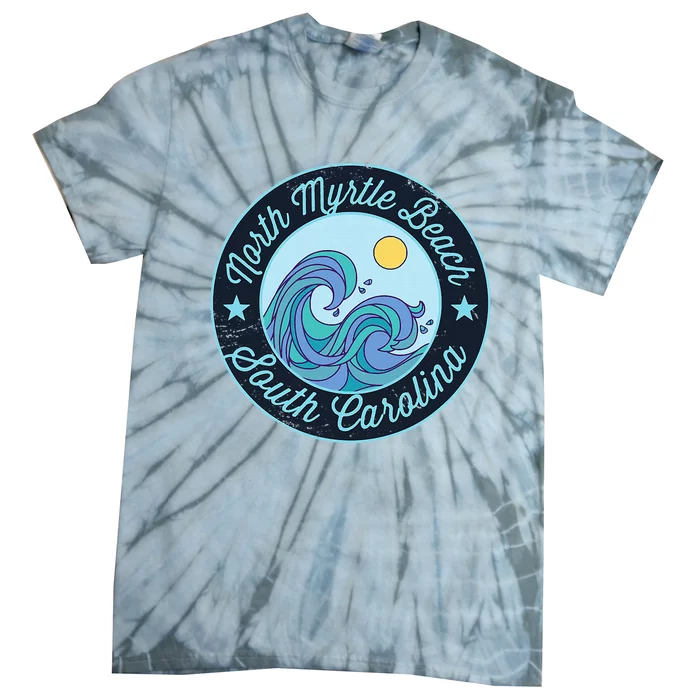 North Myrtle Beach Sc South Carolina Souvenir Nautical Surfe Tie-Dye T-Shirt