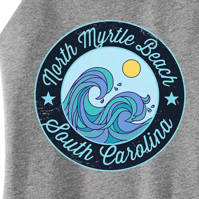 North Myrtle Beach Sc South Carolina Souvenir Nautical Surfe Women’s Perfect Tri Rocker Tank