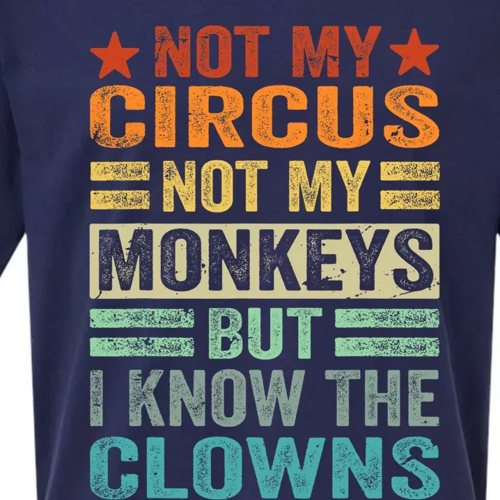 Not My Circus Not My Monkeys But I Know The Clowns Sueded Cloud Jersey T-Shirt