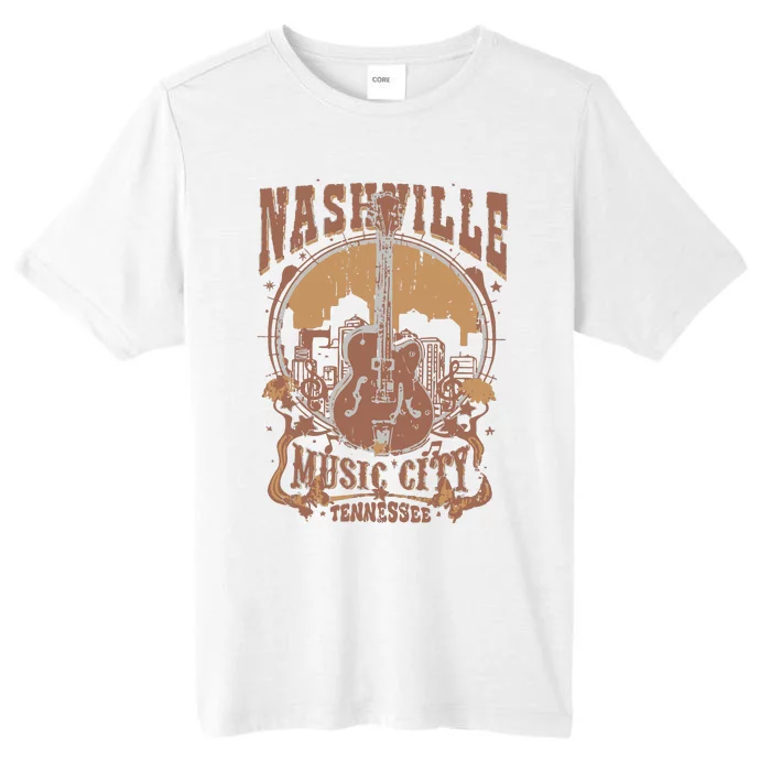 Nashville Music City Tennessee Guitar ChromaSoft Performance T-Shirt