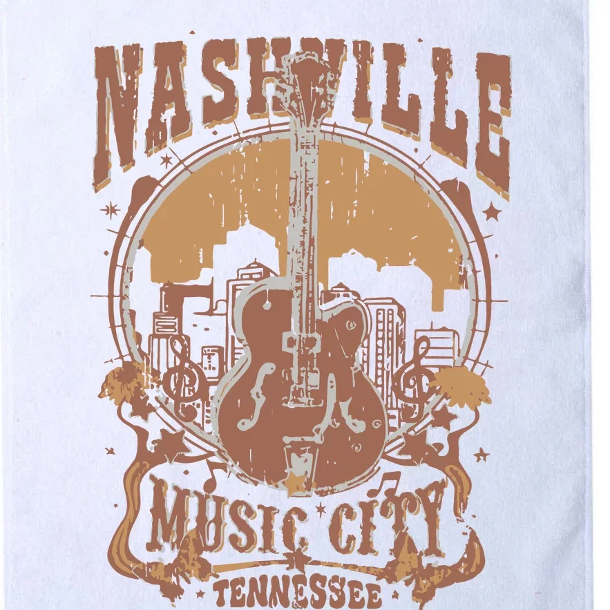 Nashville Music City Tennessee Guitar Platinum Collection Golf Towel