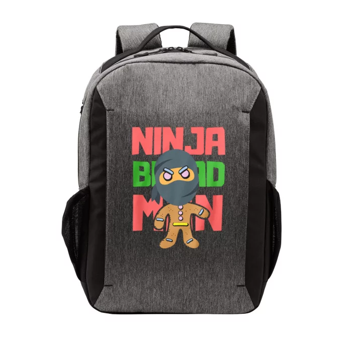 Ninjabread Man Christmas Vector Backpack