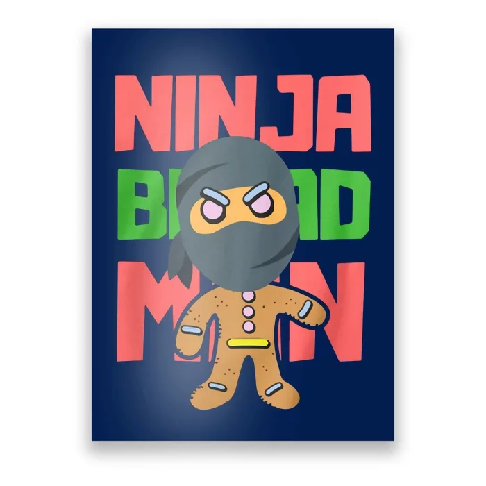 Ninjabread Man Christmas Poster