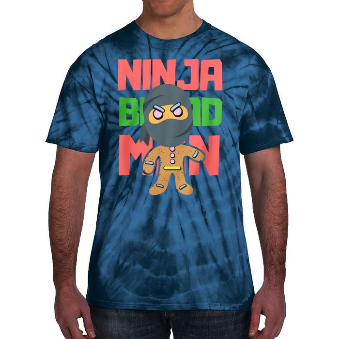 Ninjabread Man Christmas Tie-Dye T-Shirt