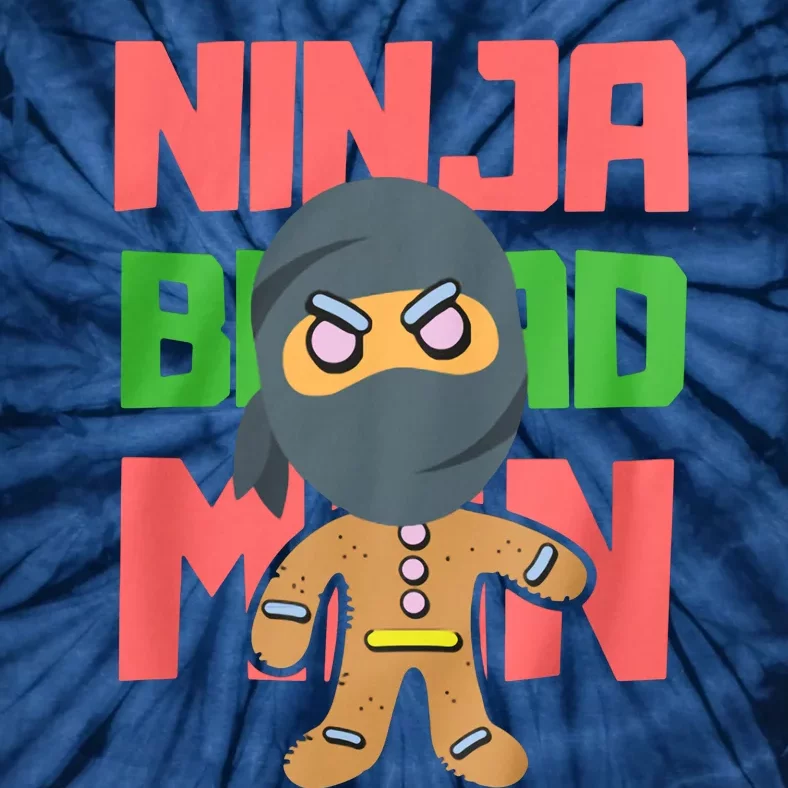 Ninjabread Man Christmas Tie-Dye T-Shirt