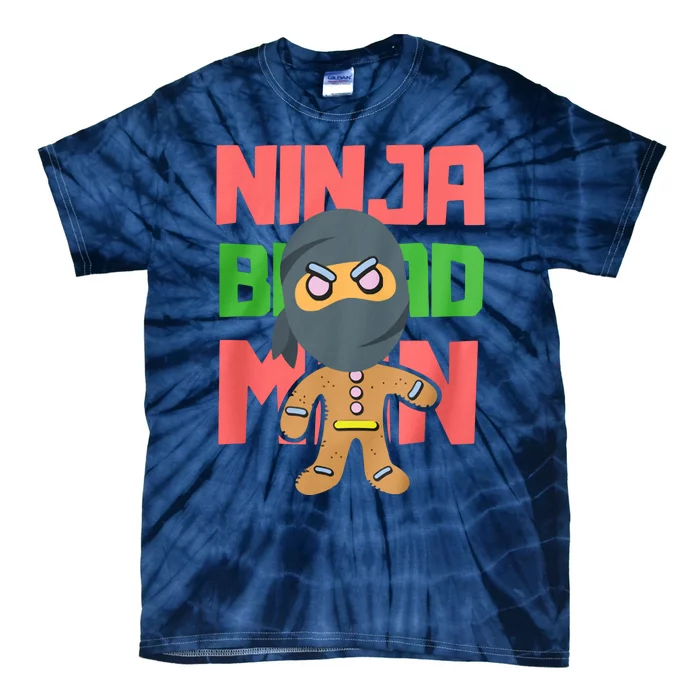 Ninjabread Man Christmas Tie-Dye T-Shirt