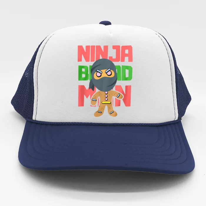 Ninjabread Man Christmas Trucker Hat