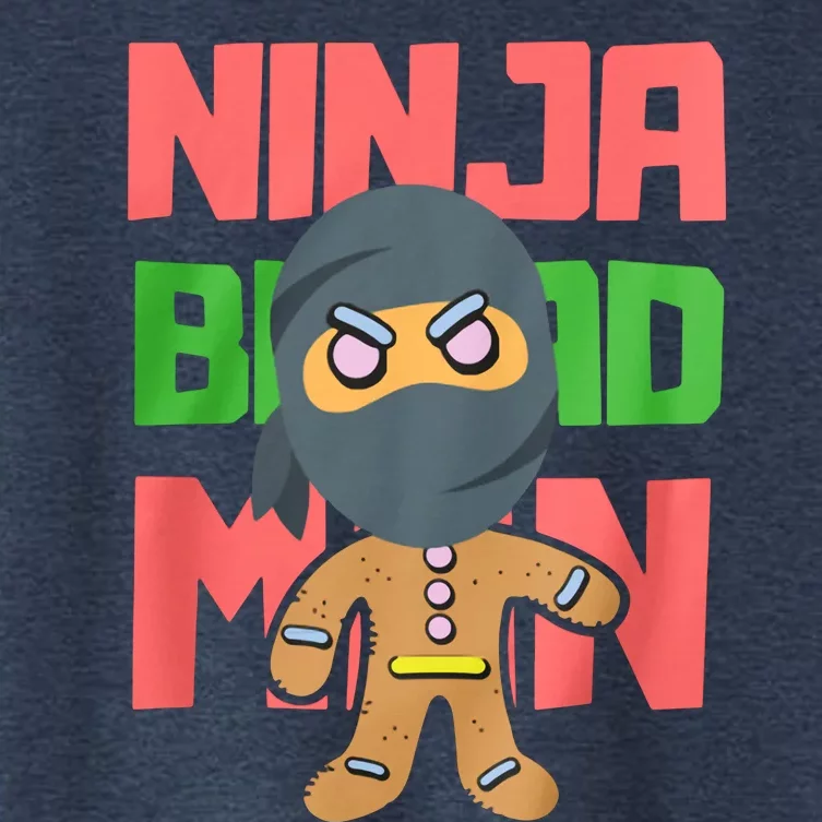 Ninjabread Man Christmas Women's Crop Top Tee