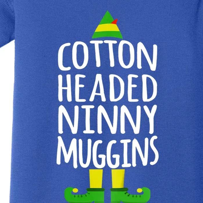 Ninny Muggins! Cotton Headed Funny Christmas Cool Gift Baby Bodysuit