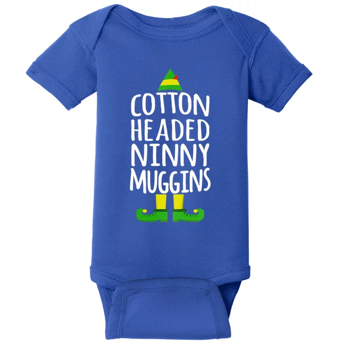 Ninny Muggins! Cotton Headed Funny Christmas Cool Gift Baby Bodysuit