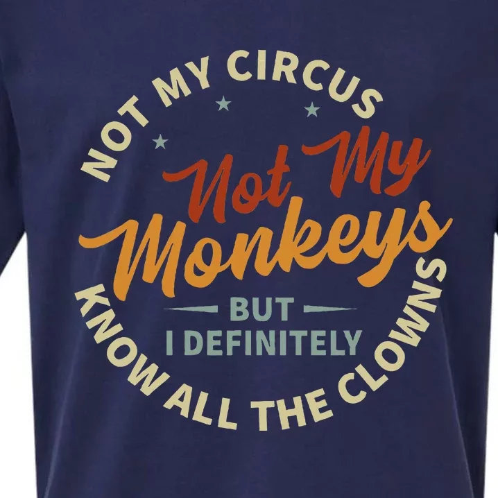 Not My Circus Not My Monkeys But I Know All The Clowns Sueded Cloud Jersey T-Shirt