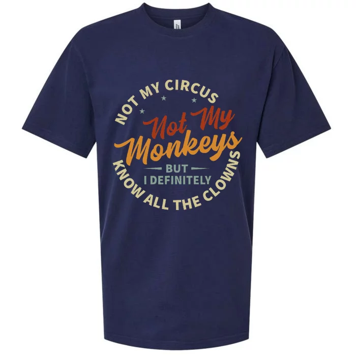 Not My Circus Not My Monkeys But I Know All The Clowns Sueded Cloud Jersey T-Shirt