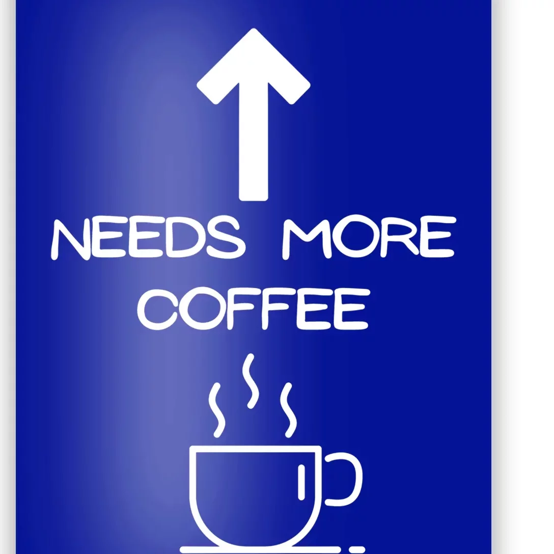 Needs More Coffee Funny Coffee Er Morning Person Funny Gift Poster