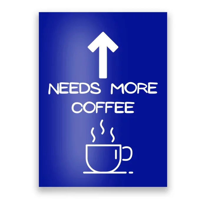 Needs More Coffee Funny Coffee Er Morning Person Funny Gift Poster