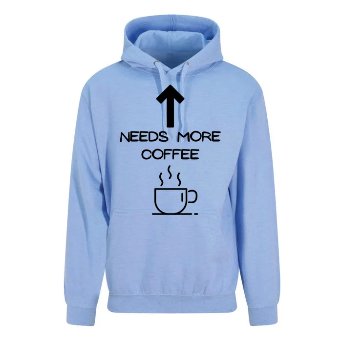 Needs More Coffee Funny Coffee Er Morning Person Funny Gift Unisex Surf Hoodie