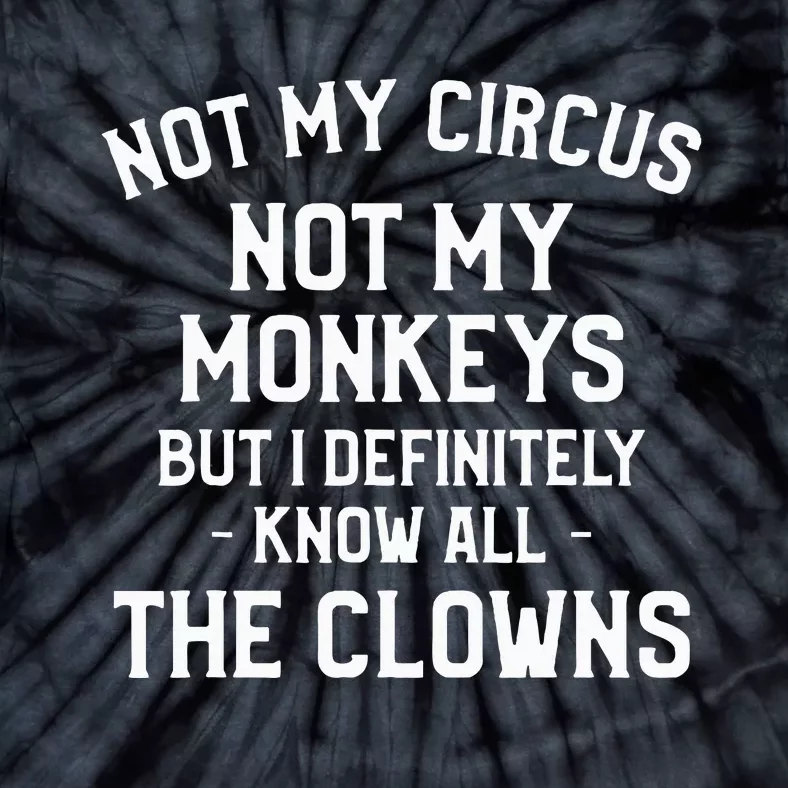 Not My Circus Not My Monkeys But I Definitely Know Nanny Tie-Dye T-Shirt