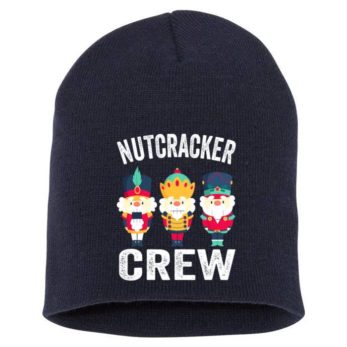 Nutcracker Market Crew Matching Christmas Shopping Funny Short Acrylic Beanie